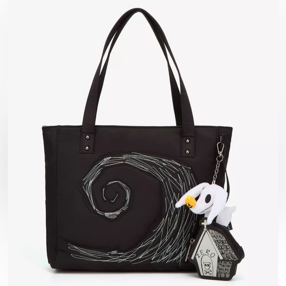 Disney The Nightmare Before Christmas Spiral Hill Tote Bag with Coin Purse